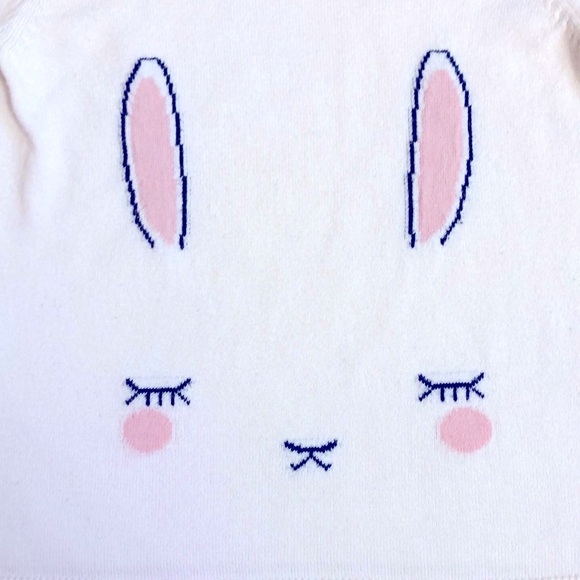 H&M Beige Bunny Sweater, Size 1.5-2Y - Picture 2 of 5